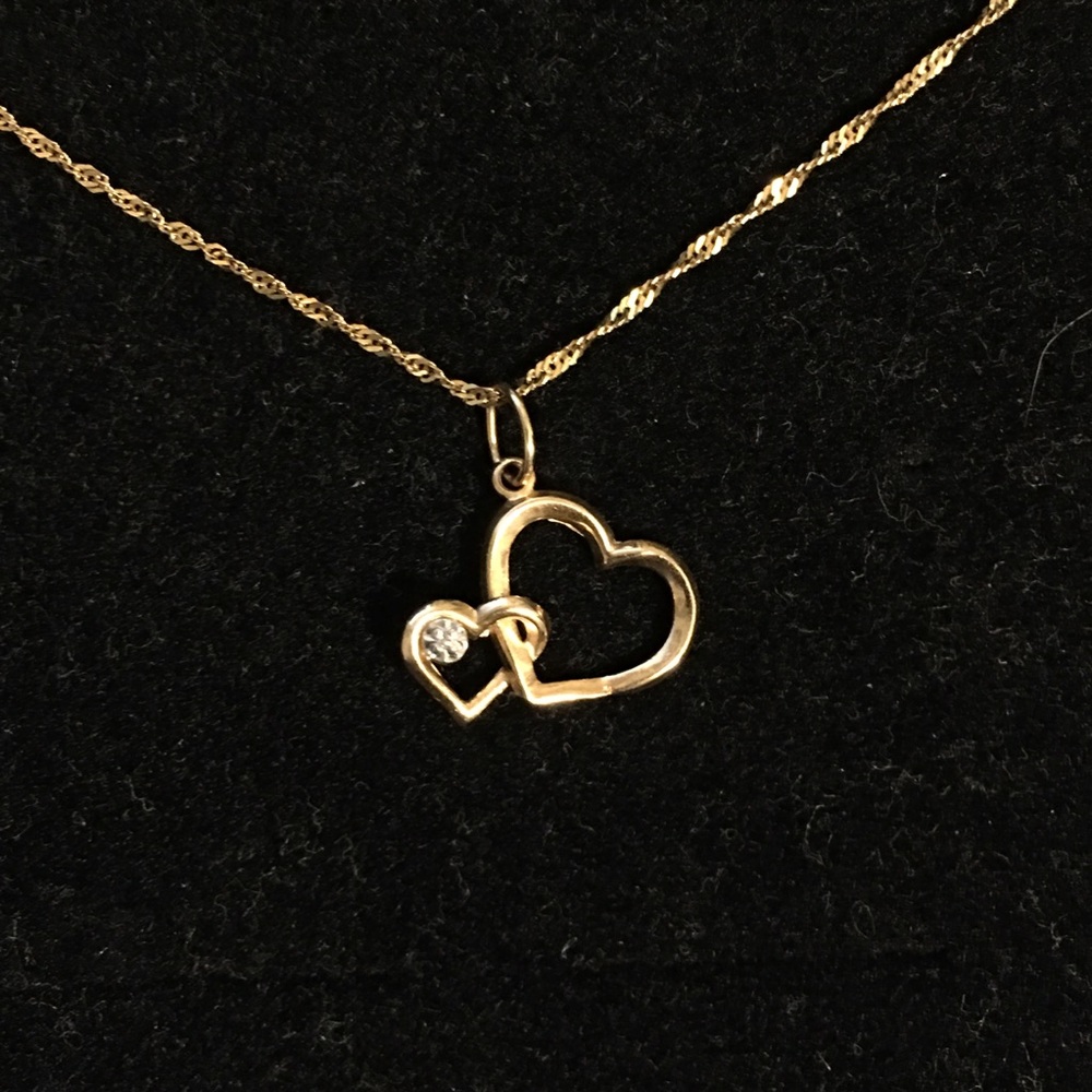 Double Heart Necklace